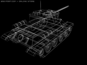 tankt34 low poly 3D Model