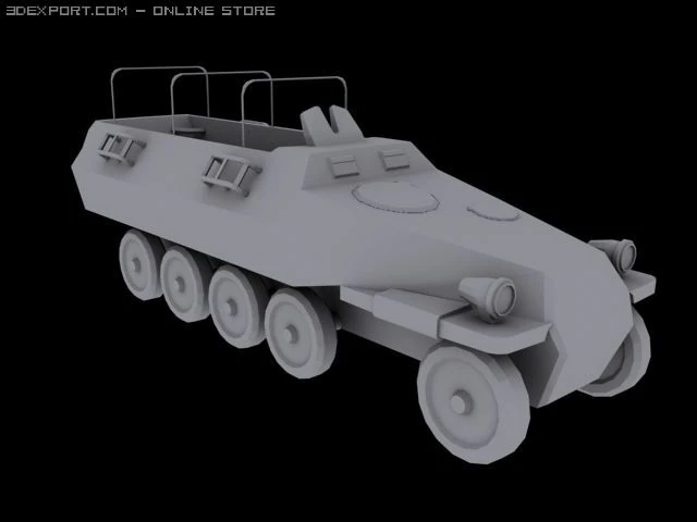 crosscountry vehicle 3D Model .c4d .max .obj .3ds .fbx .stl .blend 