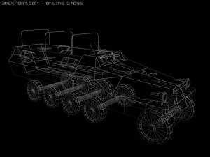 crosscountry vehicle 3D Model