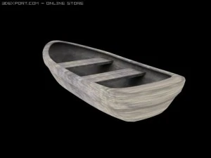 wooden boat 3D Model