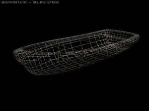 wooden boat 3D Model