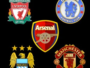 5 grandes clubes de futebol da primeira divisão Modelo 3D