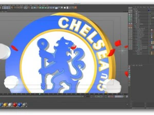 big 5 premier league football club 3D Model