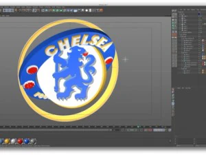 big 5 premier league football club 3D Model