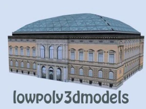 低ポリ建築物 3Dモデル