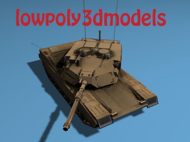m1abram 3D Модель .c4d .max .obj .3ds .fbx .stl .blend 