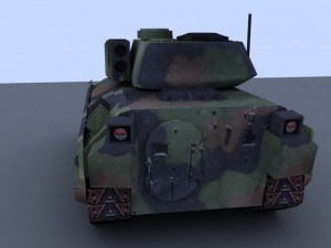 bradley tank 3D 모델