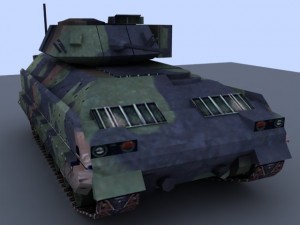 bradley tank 3D 모델