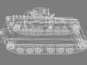 bradley tank 3D 모델