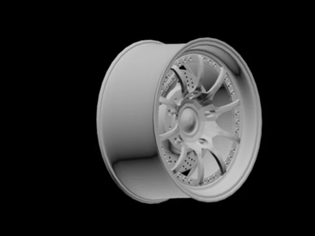 forgeline zx3 and wilwood brake package 3D Model .c4d .max .obj .3ds .fbx .stl .blend 