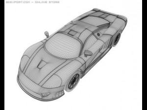 saleen s7 Modelo 3D