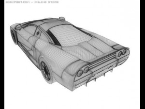 saleen s7 Modelo 3D