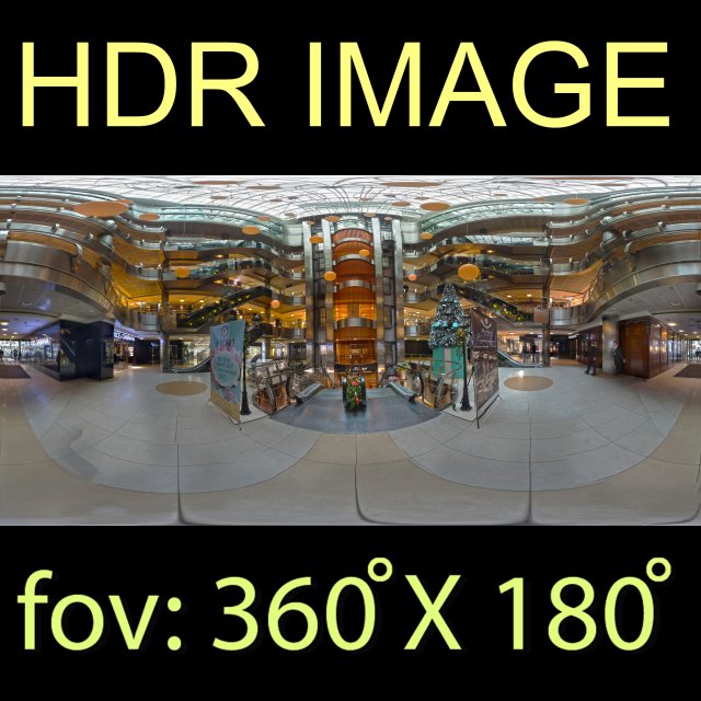interior shopping hall hdr Modello 3D .c4d .max .obj .3ds .fbx .stl .blend 