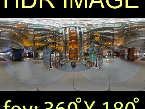 interior shopping hall hdr Modello 3D