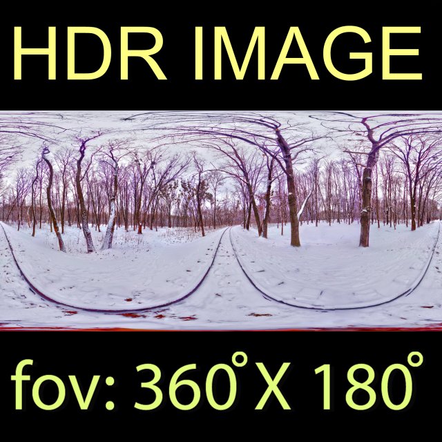 winter park hdr 3D 模型 .c4d .max .obj .3ds .fbx .stl .blend 