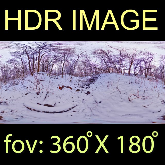 winter park hdr 3D Model .c4d .max .obj .3ds .fbx .stl .blend 