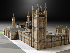 palace of westminster 3D मॉडल