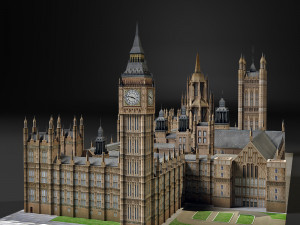 palace of westminster 3D मॉडल
