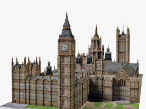 palace of westminster 3D मॉडल