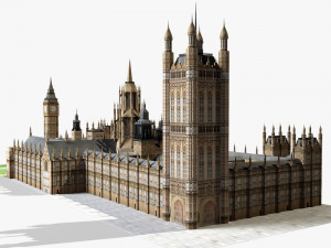 palace of westminster 3D मॉडल