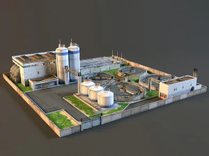 pumping water purification 3D Model