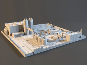 pumping water purification 3D Model