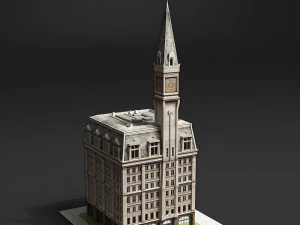 Edifício americano do século XIX Modelo 3D