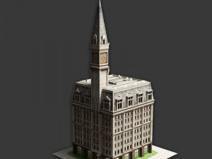 19th century american building 3D Model