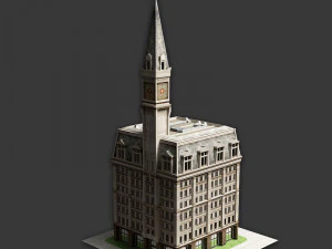 19th century american building 3D Model