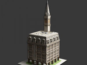 19th century american building 3D Model