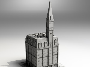 19th century american building 3D Model