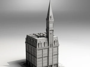 19th century american building 3D Model