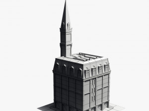 19th century american building 3D Model