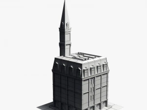 19th century american building 3D Model