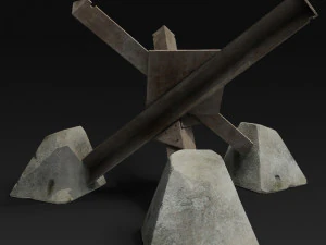 anti tank obstacle 3D Model