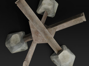 anti tank obstacle Modelo 3D