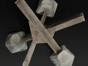 anti tank obstacle 3D Model