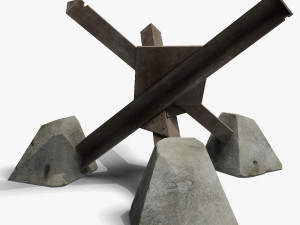 anti tank obstacle Modelo 3D