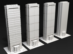 skyscrapers collection 3D Model