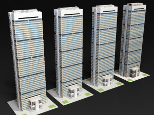 skyscrapers collection 3D Model
