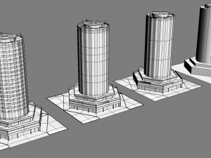 skyscrapers collection 3D Model
