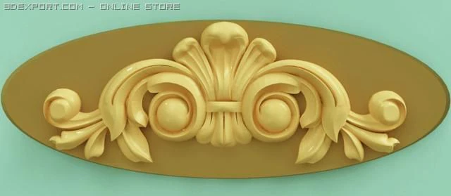 decorative element 1 3D Model .c4d .max .obj .3ds .fbx .stl .blend 