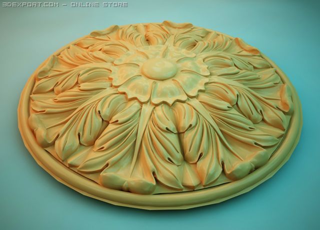 rosette Modèle 3D .c4d .max .obj .3ds .fbx .stl .blend 