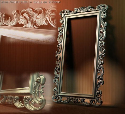 frame for mirror 3D Model .c4d .max .obj .3ds .fbx .stl .blend 