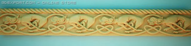 celtic ornament 3D Model .c4d .max .obj .3ds .fbx .stl .blend