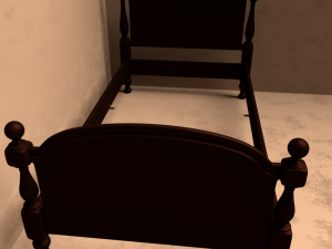 cannon ball bed 3D Model