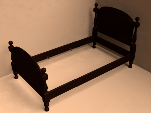 cannon ball bed Modèle 3D