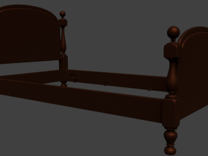 cannon ball bed 3D Model