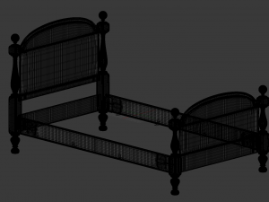 cannon ball bed 3D Model