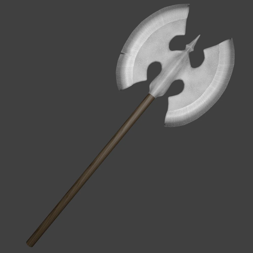 great axe 3D Model .c4d .max .obj .3ds .fbx .stl .blend